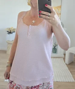 Tops / Blouses>La boutique de Lilie TOP COLINE Rose