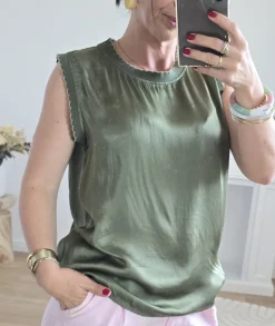 Tops / Blouses>La boutique de Lilie TOP DARYL Kaki