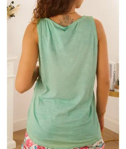 Tops / Blouses>La boutique de Lilie TOP DORIA Vertdeau