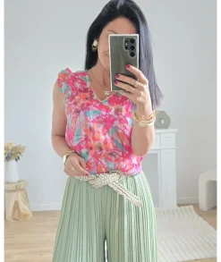 Tops / Blouses>La boutique de Lilie TOP EMILIA Rose