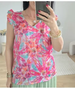 Tops / Blouses>La boutique de Lilie TOP EMILIA Rose