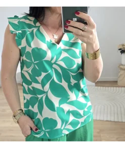 Tops / Blouses>La boutique de Lilie TOP EMMA Vert
