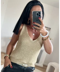 Tops / Blouses>La boutique de Lilie TOP EWENA Dore