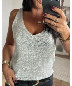 Tops / Blouses>La boutique de Lilie TOP EWENA II Argente