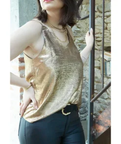Tops / Blouses>La boutique de Lilie TOP GABILA Bronze