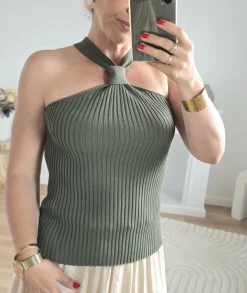 Tops / Blouses>La boutique de Lilie TOP GWENAELLE Kaki