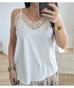 Tops / Blouses>La boutique de Lilie TOP IRENE Blanc