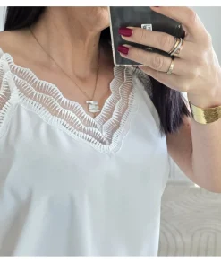 Tops / Blouses>La boutique de Lilie TOP IRENE Blanc
