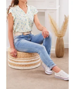 Tops / Blouses>La boutique de Lilie TOP JACYNTHE Bleu