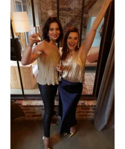 Tops / Blouses>La boutique de Lilie TOP JOSY Dore