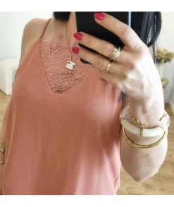 Tops / Blouses>La boutique de Lilie TOP KELLY Vieuxrose