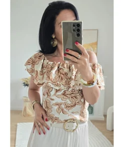 Tops / Blouses>La boutique de Lilie TOP LADISLAS Taupe