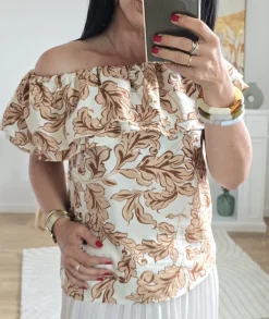 Tops / Blouses>La boutique de Lilie TOP LADISLAS Taupe