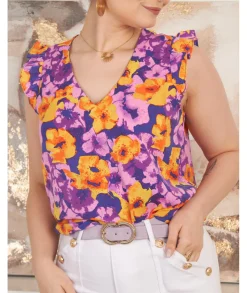 Tops / Blouses>La boutique de Lilie TOP LAURIE Violet