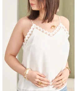 Tops / Blouses>La boutique de Lilie TOP LOLITA - Blanc