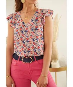 Tops / Blouses>La boutique de Lilie TOP NABARA Rose