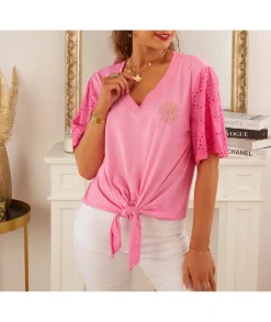 Tops / Blouses>La boutique de Lilie TOP RIKA Rose