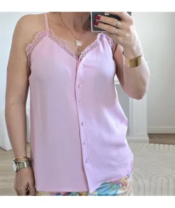Tops / Blouses>La boutique de Lilie TOP ROSY Rose