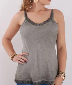 Tops / Blouses>La boutique de Lilie TOP ROXANA II Grisfonce