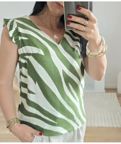 Tops / Blouses>La boutique de Lilie TOP SAMANTHA Vert
