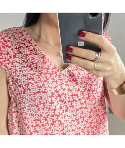 Tops / Blouses>La boutique de Lilie TOP SCARLA Rouge