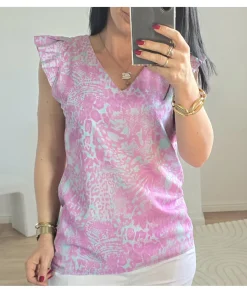 Tops / Blouses>La boutique de Lilie TOP TAHIRA Rose