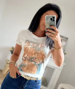 T-shirts>La boutique de Lilie T-SHIRT ANGE Blanc