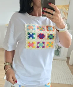 T-shirts>La boutique de Lilie T-SHIRT DOMY Blanc
