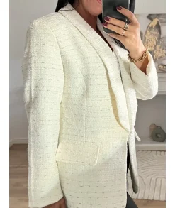 Vestes>La boutique de Lilie VESTE ANNE CECILE Blanc