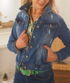 Vestes>La boutique de Lilie VESTE EN ALINE Jeans