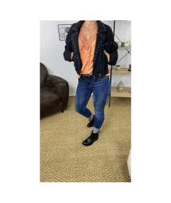 Vestes>La boutique de Lilie VESTE EN JEANS AXELLE Noir