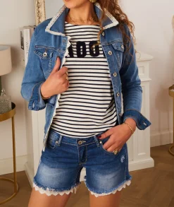 Vestes>La boutique de Lilie VESTE EN DORIA Jeans