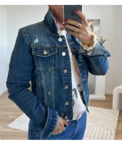 Vestes>La boutique de Lilie VESTE EN JEANS FLORANE Brut