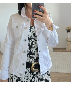Vestes>La boutique de Lilie VESTE EN JEANS LAURA Blanc