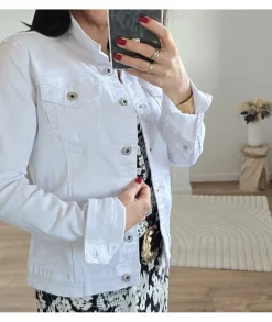 Vestes>La boutique de Lilie VESTE EN JEANS LAURA Blanc