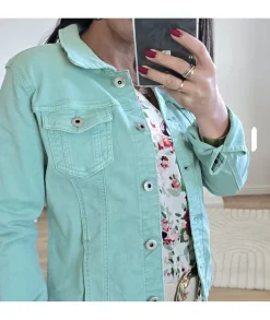 Vestes>La boutique de Lilie VESTE EN JEANS LAURA Vertdeau