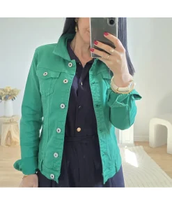 Vestes>La boutique de Lilie VESTE EN JEANS LAURA II Vert