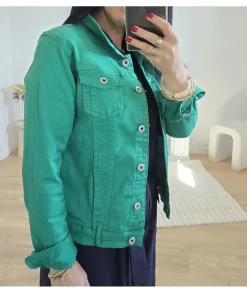 Vestes>La boutique de Lilie VESTE EN JEANS LAURA II Vert