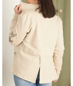 Vestes>La boutique de Lilie VESTE EN JEANS MARTINA Beige