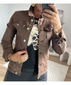 Vestes>La boutique de Lilie VESTE EN JEANS MATHIEU Chocolat