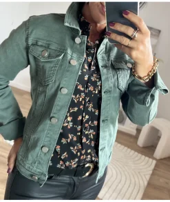 Vestes>La boutique de Lilie VESTE EN JEANS MATHIEU Vert