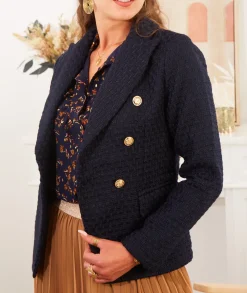 Vestes>La boutique de Lilie VESTE LENAIG Marine