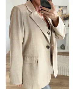 Vestes>La boutique de Lilie VESTE LOU MARIE Beige