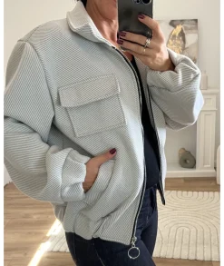 Vestes>La boutique de Lilie VESTE MATHIEU Gris