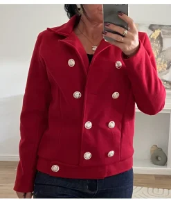 Vestes>La boutique de Lilie VESTE MATHIS Rouge