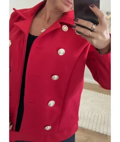 Vestes>La boutique de Lilie VESTE MATHIS Rouge