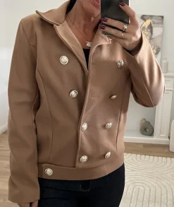 Vestes>La boutique de Lilie VESTE MATHIS Camel