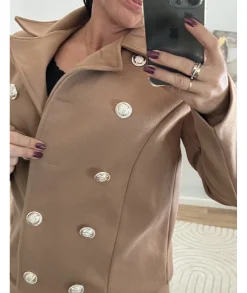 Vestes>La boutique de Lilie VESTE MATHIS Camel