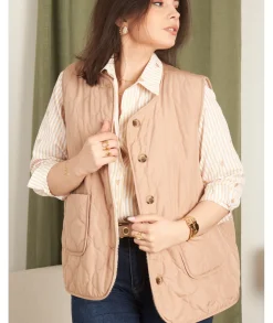 Vestes>La boutique de Lilie VESTE NICOLE REVERSIBLE Beige