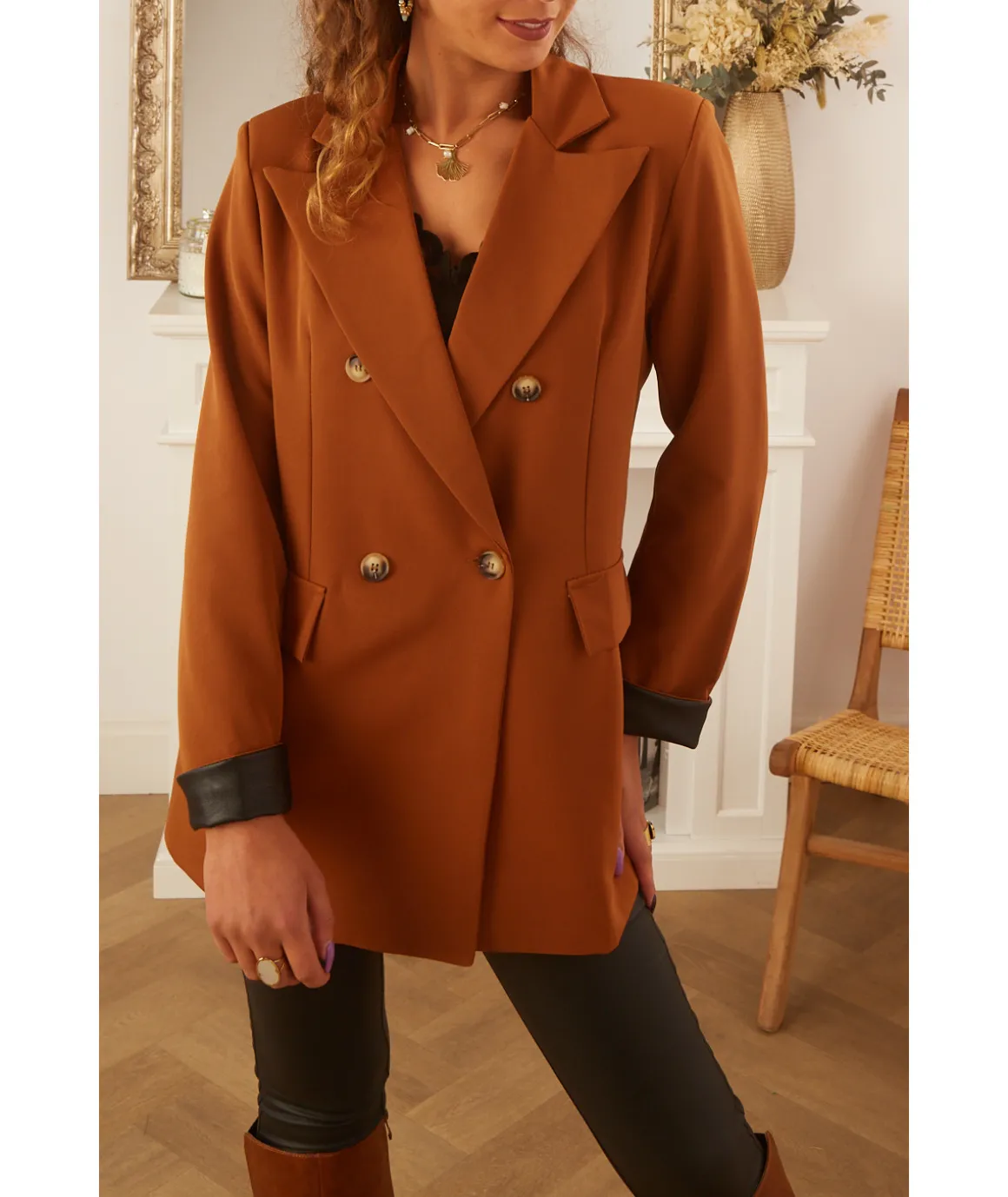 Vestes>La boutique de Lilie VESTE NOEMIE Camel